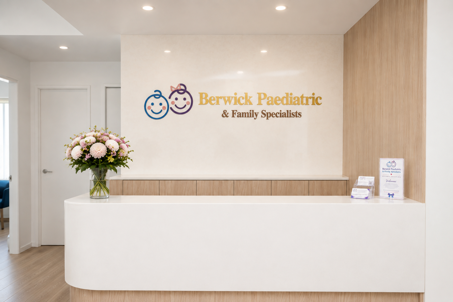 Berwick Paediatric & Family Specialists' modern reception and consulting rooms